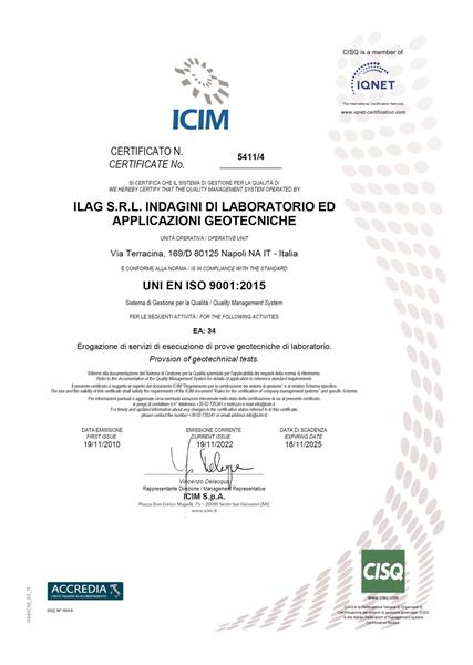 Rinnovato il certificato UNI EN ISO 9001:2015